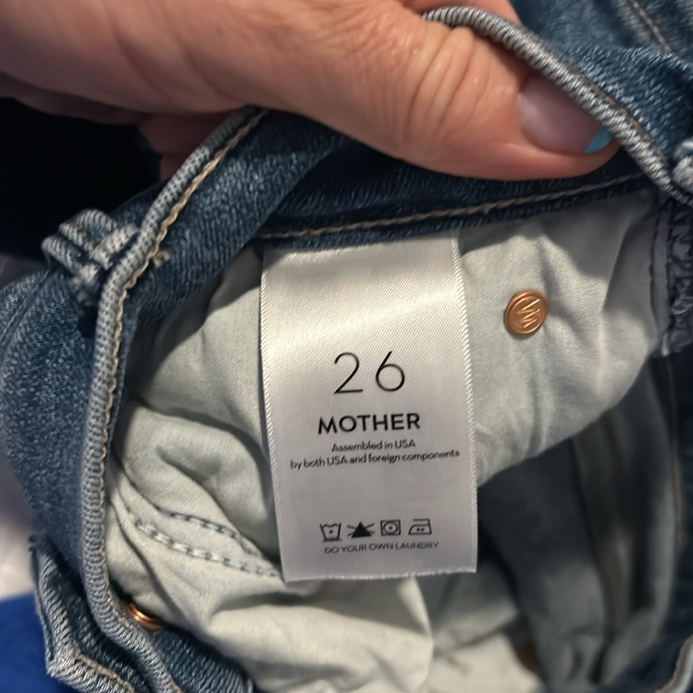 MOTHER Hustler Step Fray Jeans High Rise - Picture 4 of 8